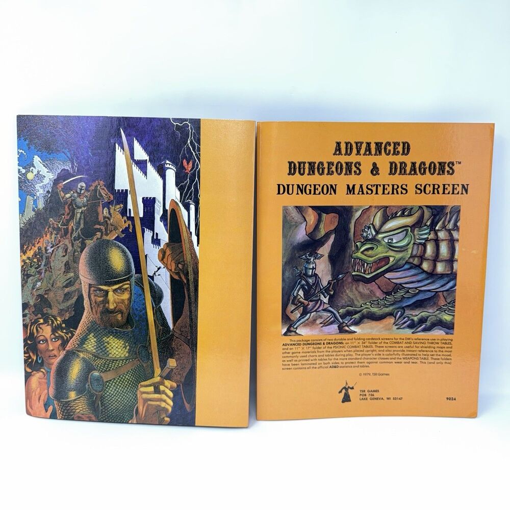 AD&D Dungeon Masters Screen TSR 9024 1979 3rd Printing Erol Otus Complete